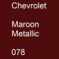 Preview: Chevrolet, Maroon Metallic, 078.